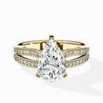 Vintage Split Shank Solitaire Ring Engagement Ring - The Better Diamonds