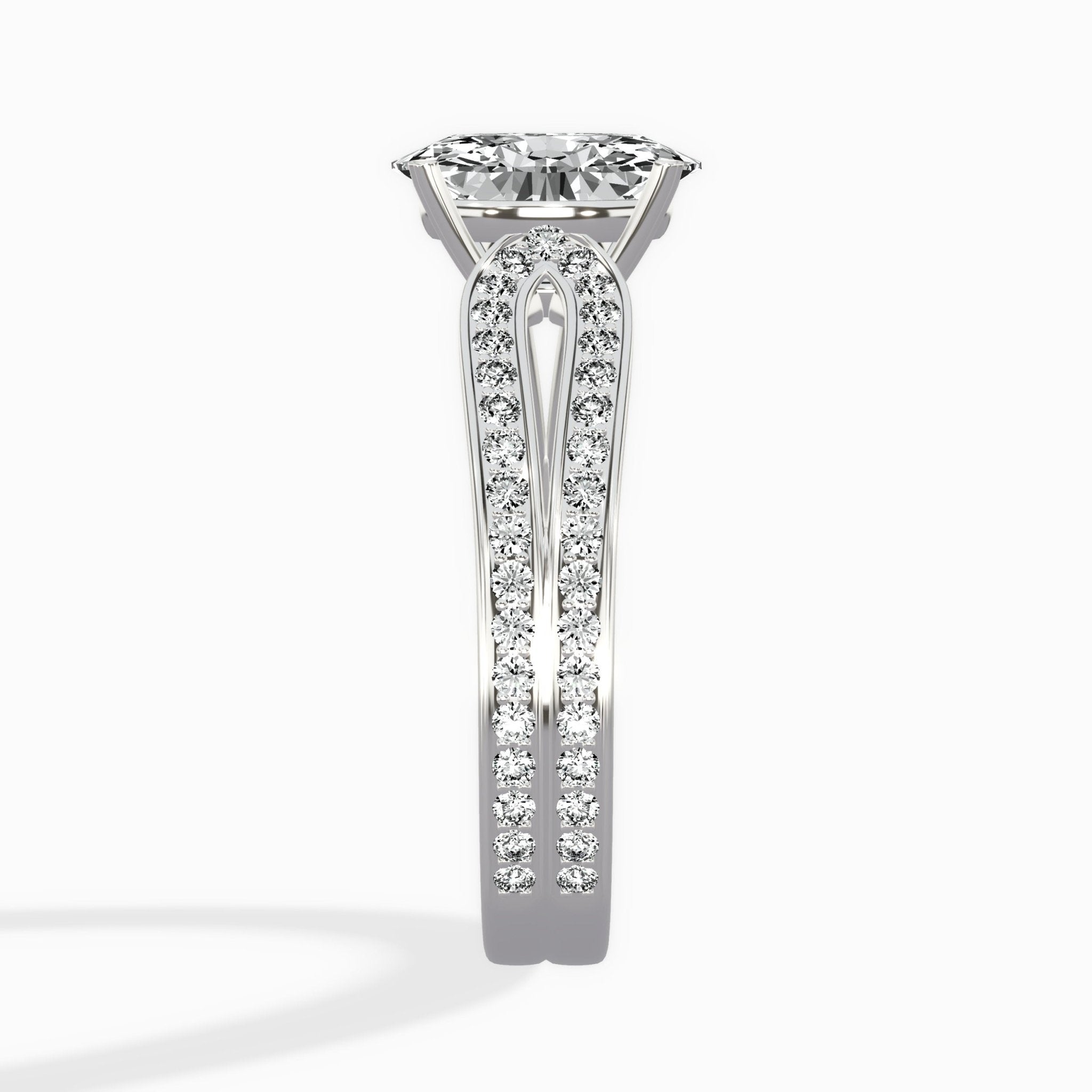 Vintage Split Shank Solitaire Ring Engagement Ring - The Better Diamonds