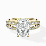Vintage Split Shank Solitaire Ring Engagement Ring - The Better Diamonds