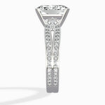 Vintage Split Shank Solitaire Ring Engagement Ring - The Better Diamonds