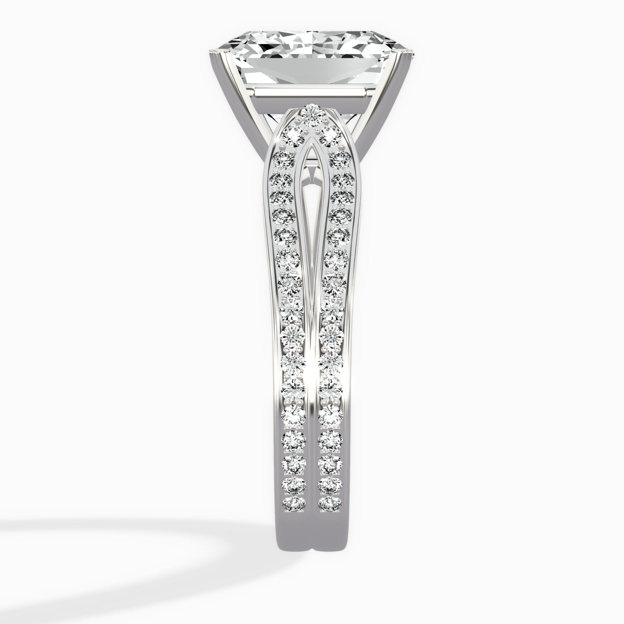 Vintage Split Shank Solitaire Ring Engagement Ring - The Better Diamonds