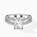 Vintage Split Shank Solitaire Ring Engagement Ring - The Better Diamonds