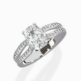 Vintage Split Shank Solitaire Ring Engagement Ring - The Better Diamonds