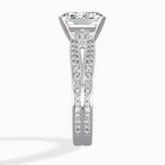 Vintage Split Shank Solitaire Ring Engagement Ring - The Better Diamonds