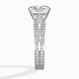 Vintage Split Shank Solitaire Ring Engagement Ring - The Better Diamonds
