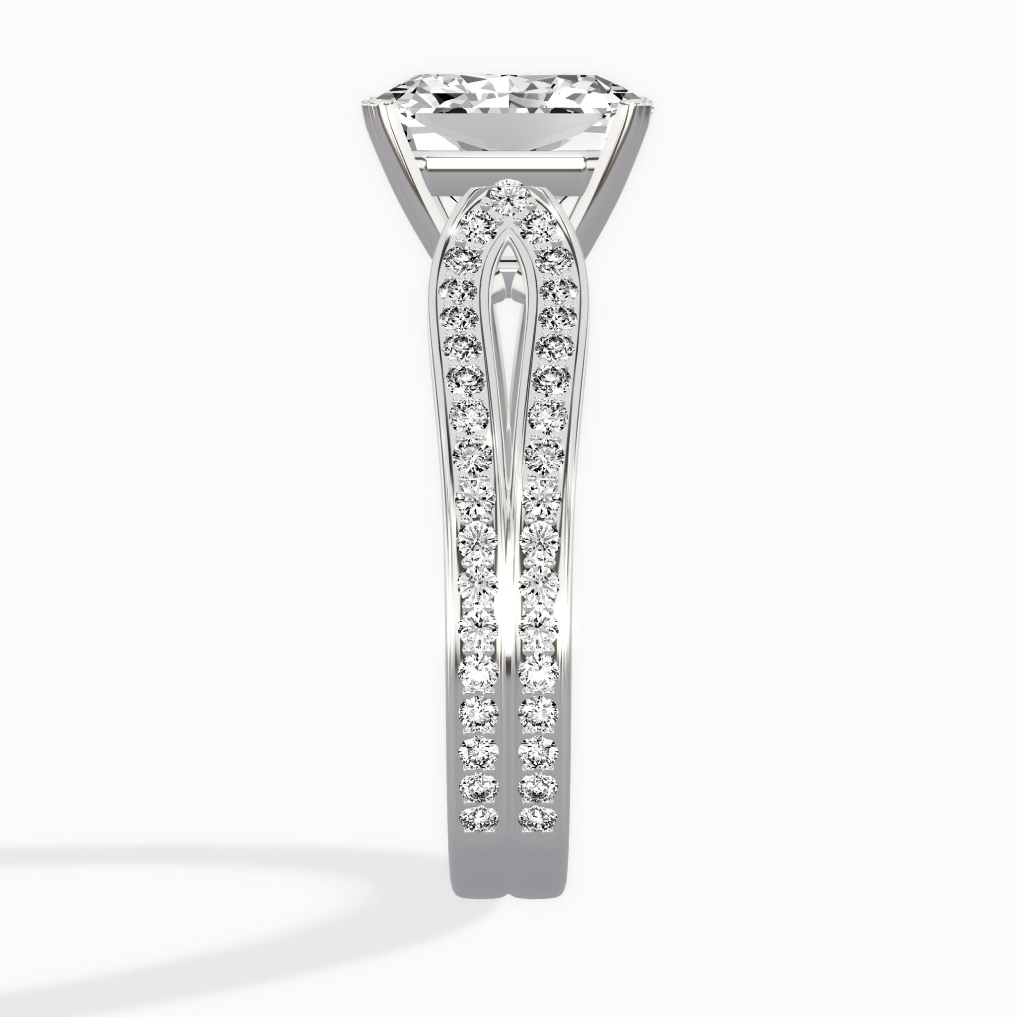 Vintage Split Shank Solitaire Ring Engagement Ring - The Better Diamonds