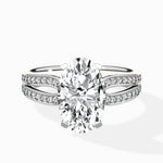 Vintage Split Shank Solitaire Ring Engagement Ring - The Better Diamonds