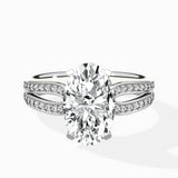 Vintage Split Shank Solitaire Ring Engagement Ring - The Better Diamonds