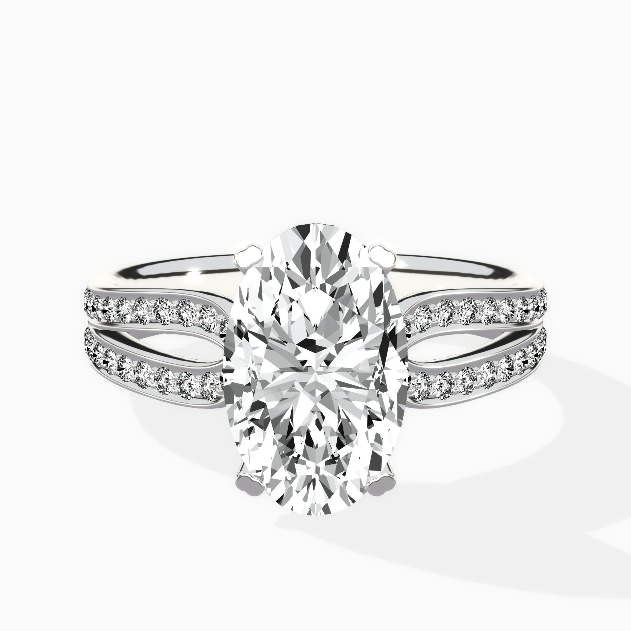 Vintage Split Shank Solitaire Ring Engagement Ring - The Better Diamonds