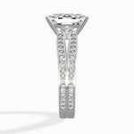 Vintage Split Shank Solitaire Ring Engagement Ring - The Better Diamonds