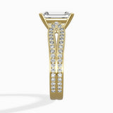Vintage Split Shank Solitaire Ring Engagement Ring - The Better Diamonds
