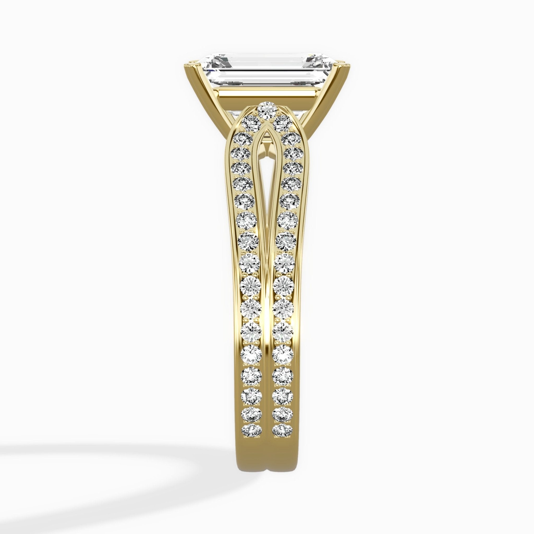 Vintage Split Shank Solitaire Ring Engagement Ring - The Better Diamonds