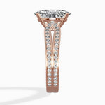 Vintage Split Shank Solitaire Ring Engagement Ring - The Better Diamonds