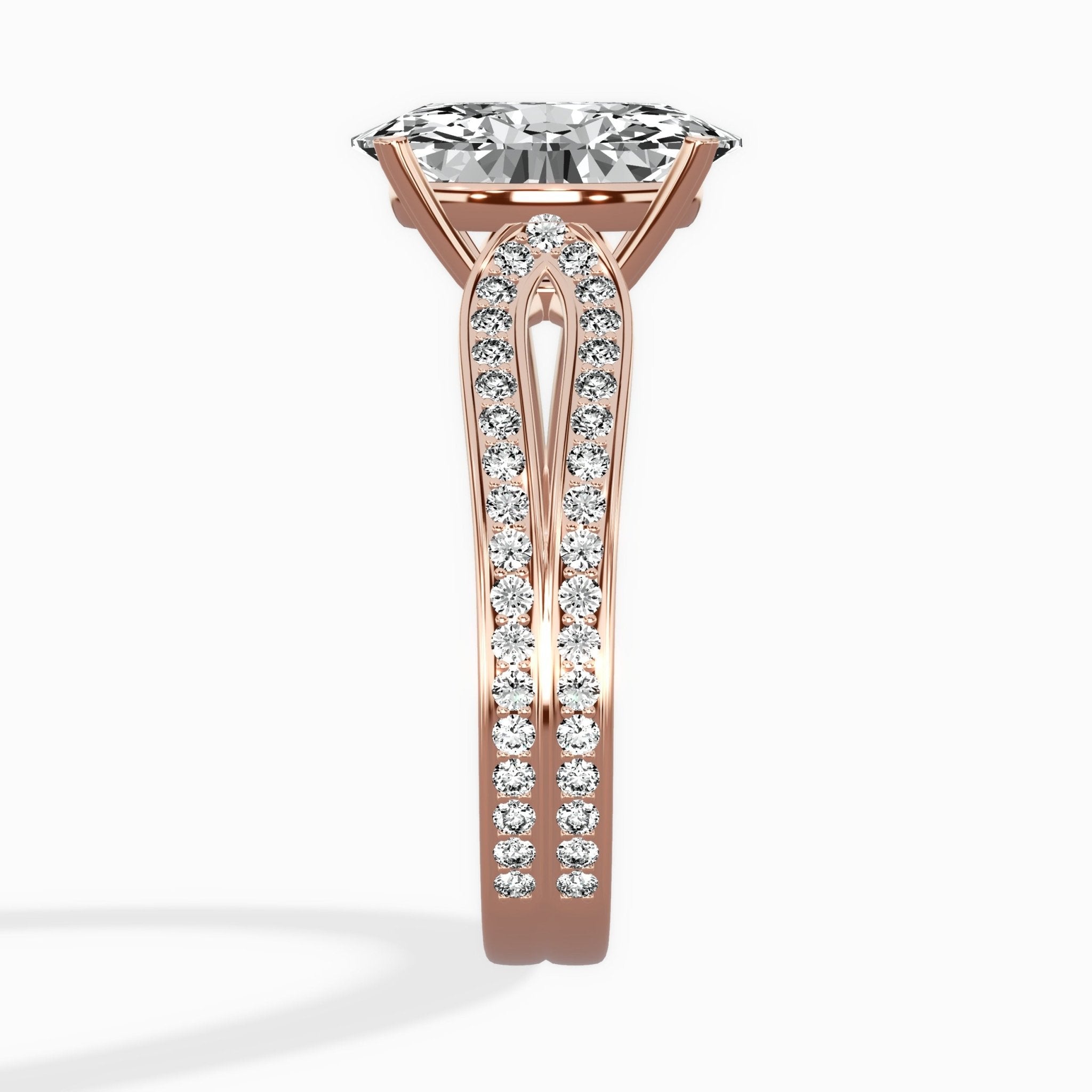 Vintage Split Shank Solitaire Ring Engagement Ring - The Better Diamonds