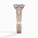 Vintage Split Shank Solitaire Ring Engagement Ring - The Better Diamonds