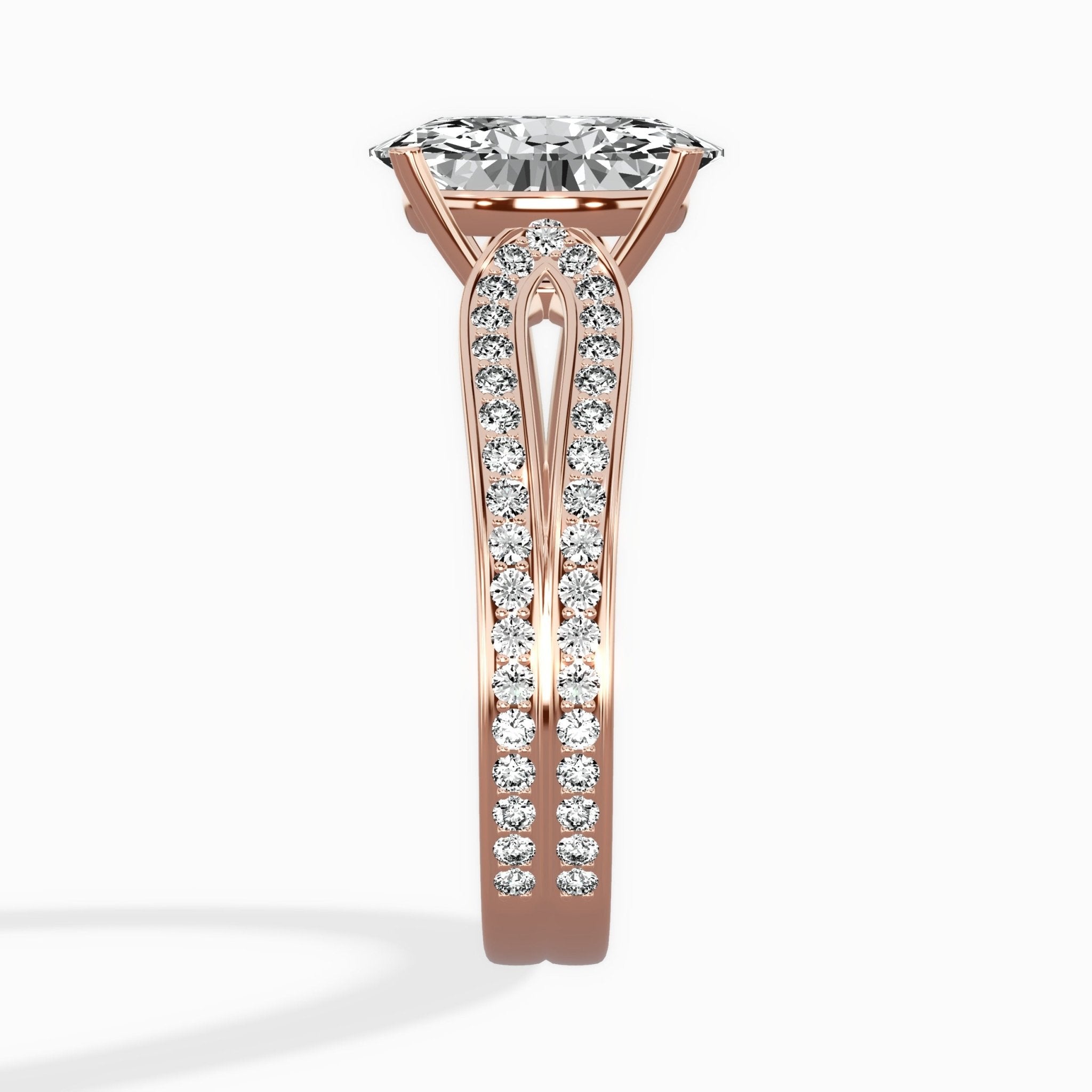 Vintage Split Shank Solitaire Ring Engagement Ring - The Better Diamonds