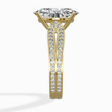 Vintage Split Shank Solitaire Ring Engagement Ring - The Better Diamonds