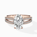Vintage Split Shank Solitaire Ring Engagement Ring - The Better Diamonds