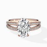 Vintage Split Shank Solitaire Ring Engagement Ring - The Better Diamonds