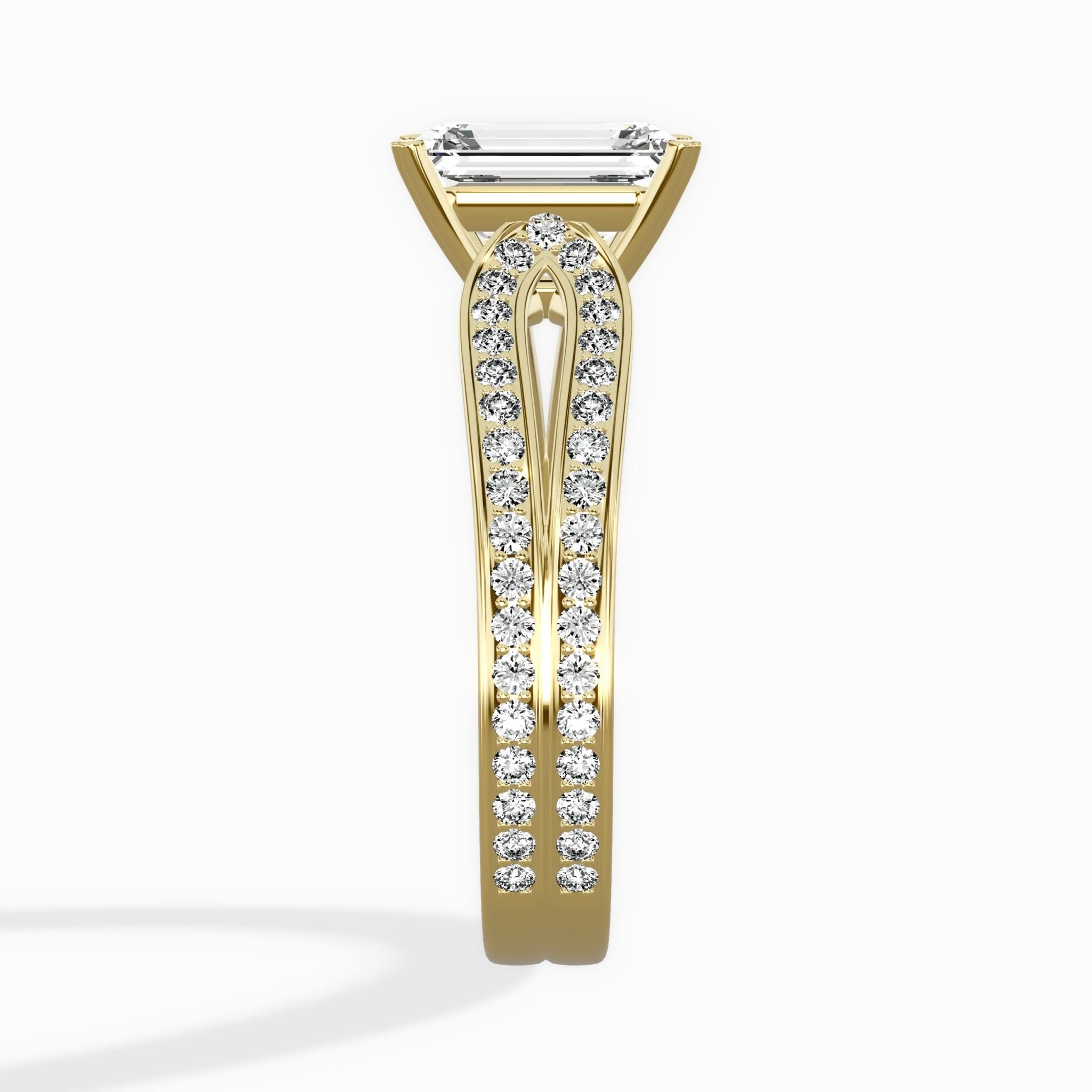 Vintage Split Shank Solitaire Ring Engagement Ring - The Better Diamonds