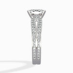 Vintage Split Shank Solitaire Ring Engagement Ring - The Better Diamonds