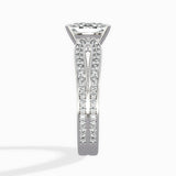Vintage Split Shank Solitaire Ring Engagement Ring - The Better Diamonds