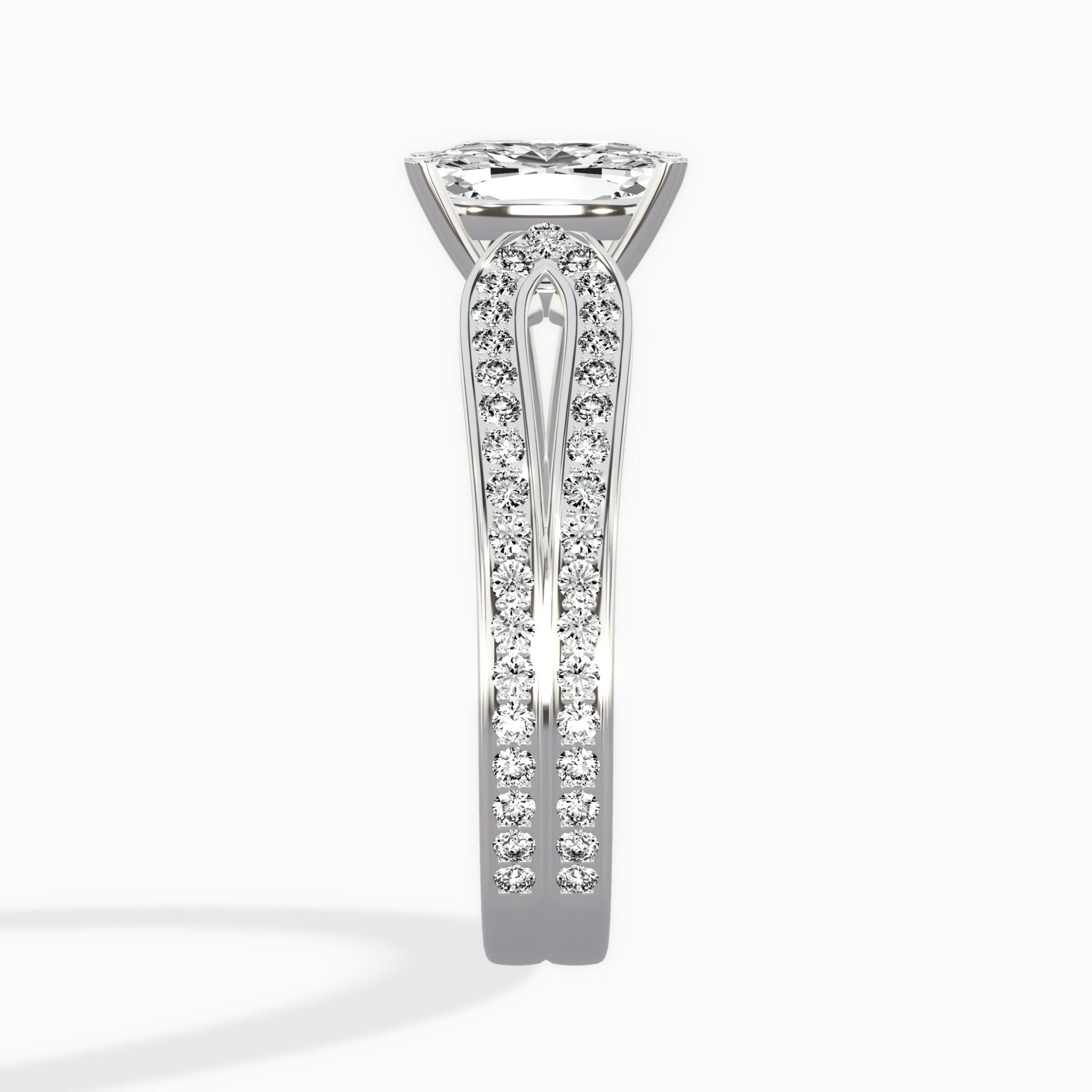 Vintage Split Shank Solitaire Ring Engagement Ring - The Better Diamonds