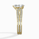 Vintage Split Shank Solitaire Ring Engagement Ring - The Better Diamonds