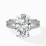 Vintage Split Shank Solitaire Ring Engagement Ring - The Better Diamonds