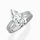 Vintage Split Shank Solitaire Ring Engagement Ring - The Better Diamonds