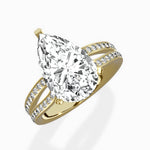 Vintage Split Shank Solitaire Ring Engagement Ring - The Better Diamonds
