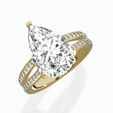 Vintage Split Shank Solitaire Ring Engagement Ring - The Better Diamonds