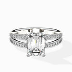 Vintage Split Shank Solitaire Ring Engagement Ring - The Better Diamonds