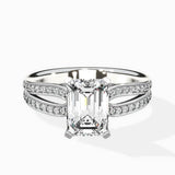 Vintage Split Shank Solitaire Ring Engagement Ring - The Better Diamonds