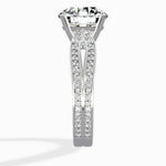 Vintage Split Shank Solitaire Ring Engagement Ring - The Better Diamonds
