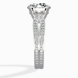 Vintage Split Shank Solitaire Ring Engagement Ring - The Better Diamonds