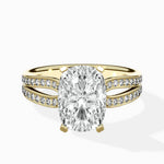 Vintage Split Shank Solitaire Ring Engagement Ring - The Better Diamonds