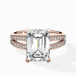 Vintage Split Shank Solitaire Ring Engagement Ring - The Better Diamonds
