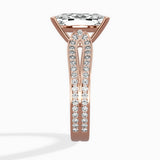 Vintage Split Shank Solitaire Ring Engagement Ring - The Better Diamonds