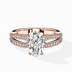 Vintage Split Shank Solitaire Ring Engagement Ring - The Better Diamonds