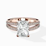 Vintage Split Shank Solitaire Ring Engagement Ring - The Better Diamonds