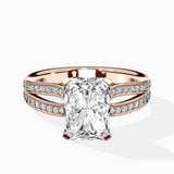 Vintage Split Shank Solitaire Ring Engagement Ring - The Better Diamonds