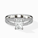 Vintage Split Shank Solitaire Ring Engagement Ring - The Better Diamonds