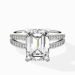 Vintage Split Shank Solitaire Ring Engagement Ring - The Better Diamonds