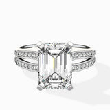 Vintage Split Shank Solitaire Ring Engagement Ring - The Better Diamonds