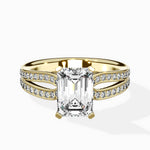 Vintage Split Shank Solitaire Ring Engagement Ring - The Better Diamonds