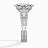 Vintage Split Shank Solitaire Ring Engagement Ring - The Better Diamonds