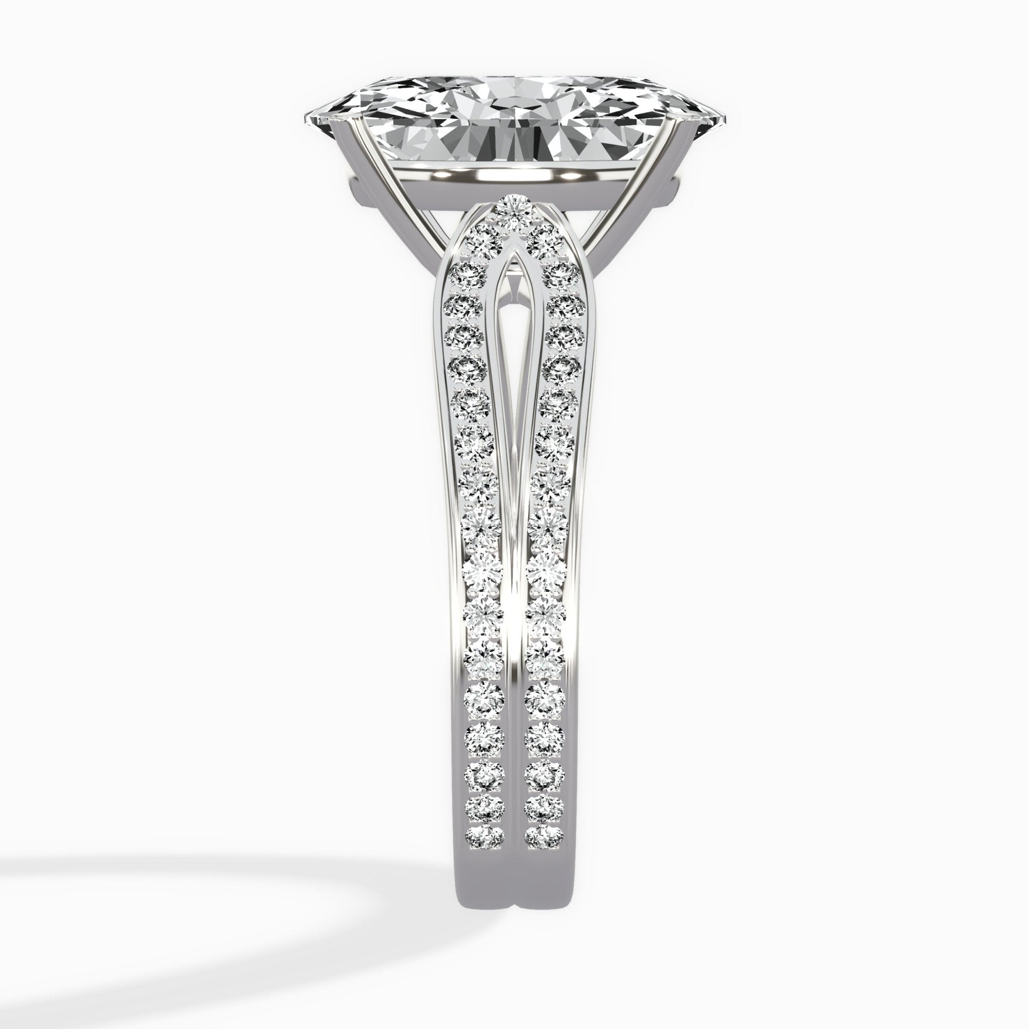 Vintage Split Shank Solitaire Ring Engagement Ring - The Better Diamonds