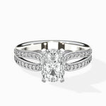 Vintage Split Shank Solitaire Ring Engagement Ring - The Better Diamonds