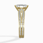 Vintage Split Shank Solitaire Ring Engagement Ring - The Better Diamonds